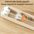 thumbnail image 5 of Coollooc Plastic Wrap Dispenser with Cutter，Magnetic Aluminum Foil and Adhesive Film Organizer, Wall Mount Kitchen Wrap Organizer, Cling Wrap Dispenser with Paper Towel Holder and Cutter(C,Khaki), 5 of 8