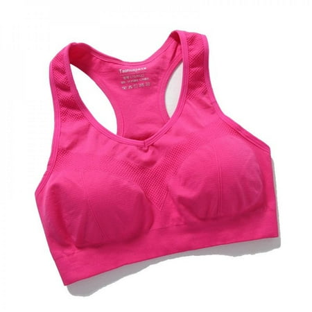 

Greyghost Women s Sports Bra Fashion Beauty Back Yoga Fitness Refreshing Wrapped Chest Underwear Hive Shockproof Bra Red L