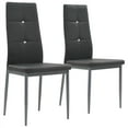 thumbnail image 2 of vidaXL Dining Chairs Kitchen Chair for Home Dining Room Black Faux Leather, 2 of 58