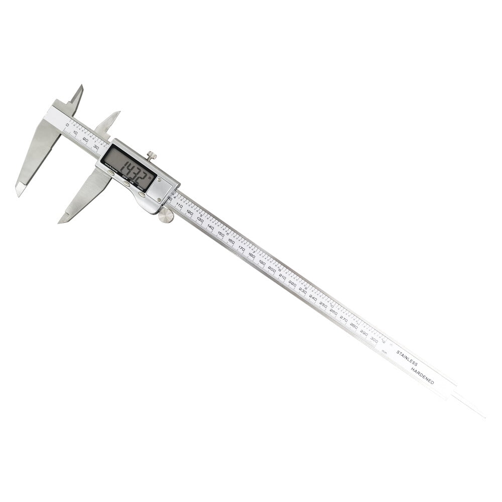 Digital Display Electronic Vernier Caliper 12" Stainless Steel Measuring Tool 300mm
