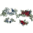 thumbnail image 1 of Dailydealuk 2 juegos de rosas s, hechas a mano para la del cenador azul Yuyangstore Corona colgante de puerta delantera, 1 of 8