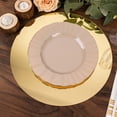 thumbnail image 5 of BalsaCircle 10 Plastic 13" Gold Mirror Decorative Round Charger Plates Party Events Reception Decorations Supplies, 5 of 8