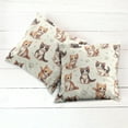 thumbnail image 3 of Ambesonne Cat Throw Pillow Cover Pack of 2, Little Fun Kittens Cartoon Paws, 2 Pcs-36"x16", Ivory Apricot and Dark Grey, 3 of 5