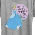 thumbnail image 3 of Disney Princess - Late For My Ball - Women's Short Sleeve Graphic T-Shirt, 3 of 5