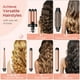 thumbnail image 2 of Rizador de pelo 5 en 1 con cepillo térmico, rizador de pelo de 3 cilindros, 3 rizadores de cerámica (0,35"-1,25"), 2 temperaturas, 30 segundos de calor rápido, con guante y pinza., 2 of 5