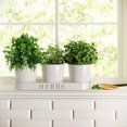 thumbnail image 2 of Set de macetas Barnyard Designs Farmhouse Herb Garden, color blanco, 2 of 21