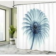 thumbnail image 5 of Ambesonne Modern Shower Curtain, Daisies Flowers Plants, 69"Wx84"L, Teal White, 5 of 5