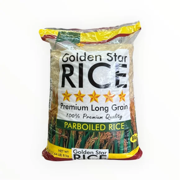 Golden Star Long Grain Parboiled Rice, 8 kg