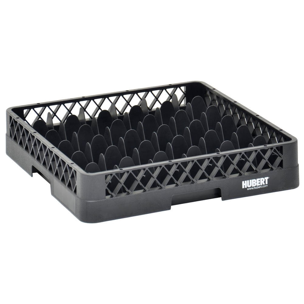 Vollrath Traex Black Plastic 36 Compartment Dishwashing Base Rack - 19 3/4"L x 19 3/4"W x 4"H