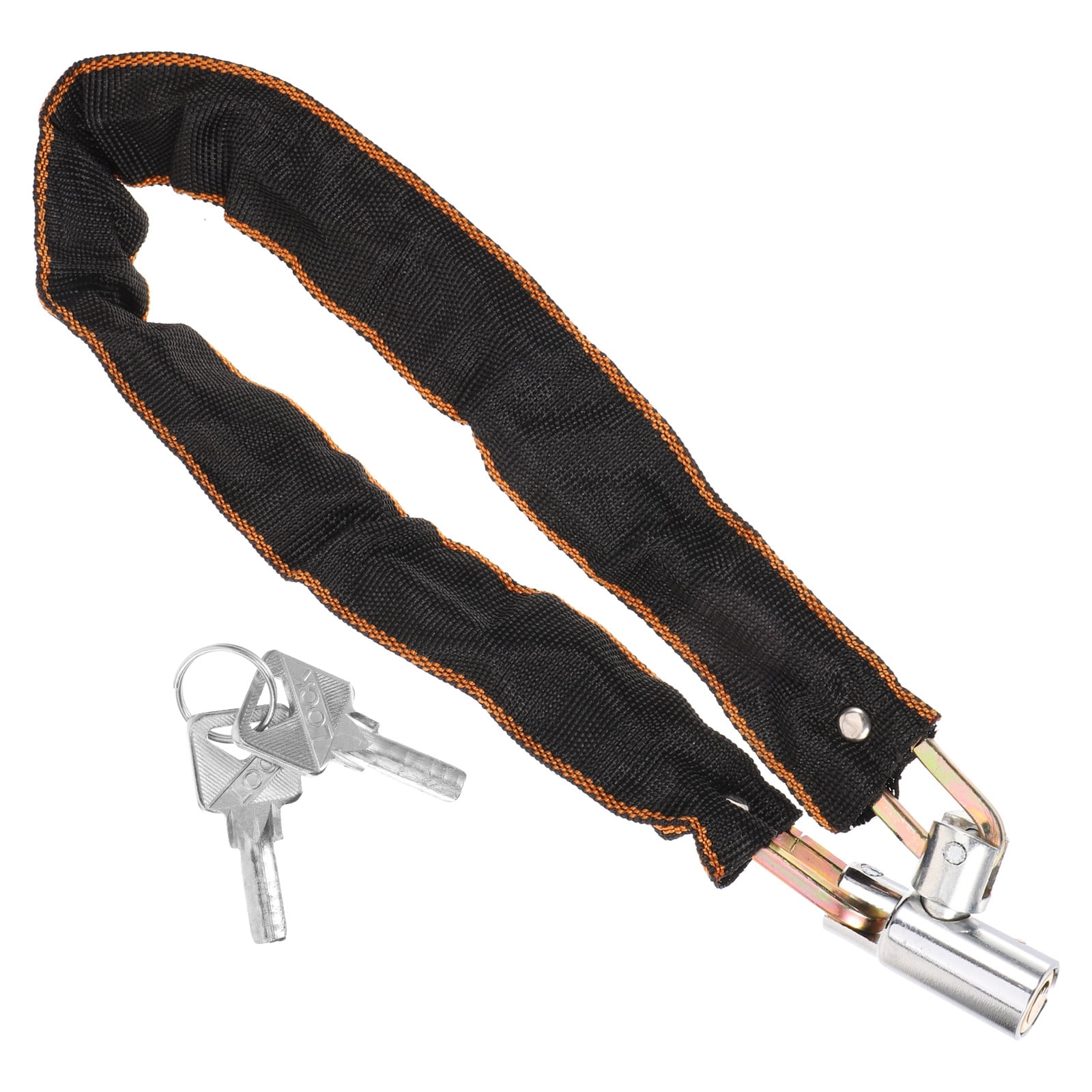 jojofuny Bike Chain Lock 1Pack Silver for Cyclists and Motorcyclists Outdoor Riding and Bike Protection