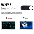 thumbnail image 2 of 9PCS Slide, Ultra Thin Round Hole Laptop Camera Cover Slide Blocker for Computer Pro PC,9 x ,black, 2 of 7