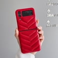 thumbnail image 1 of Puffer Case Compatible With Samsung Galaxy Z Flip 4, Soft Touch Puffer Jacket Pu Leather Shockproof Cover, 1 of 5
