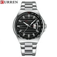 thumbnail image 3 of Curren 8375 Men Blue Quartz Stainless Steel Luminous Pointer Watch Waterproof Fashion Sports Wristwatch, 3 of 6