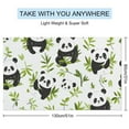 thumbnail image 2 of Cute Panda Oversized -Washed Lightweight Quick Dry Beach Towels - 32"x63", 2 of 7