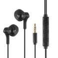 thumbnail image 1 of SHARE SUNSHINE Wired Headset in-Ear Stereo Music Call Earbuds with Mic-Black, 1 of 6