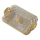thumbnail image 1 of Bandeja de servicio de 3 piezas con asas, bandeja rectangular para servir, mueble de baño claro y dorado, 1 of 9