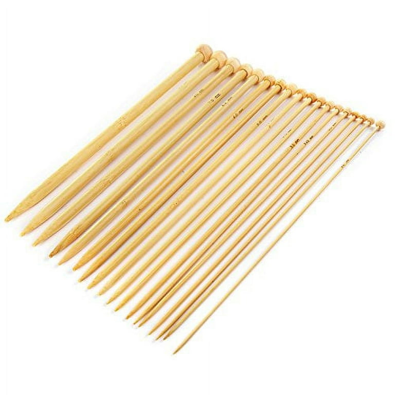 LIHAO 36 PCS Bamboo Knitting Needles Set (18 Sizes From 2.0mm to