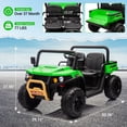 thumbnail image 4 of M optimized 2 Seater Ride On Dump Truck, 24V Battery Powered UTV, Ride On Car Toys with Remote Control, EVA Tires, 4WD Electric Vehicle with Headlights for Boys & Girls, 4 of 7