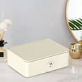 thumbnail image 4 of HOARBOEG Cream Wind Desktop Cosmetics Storage Box, 4 of 6