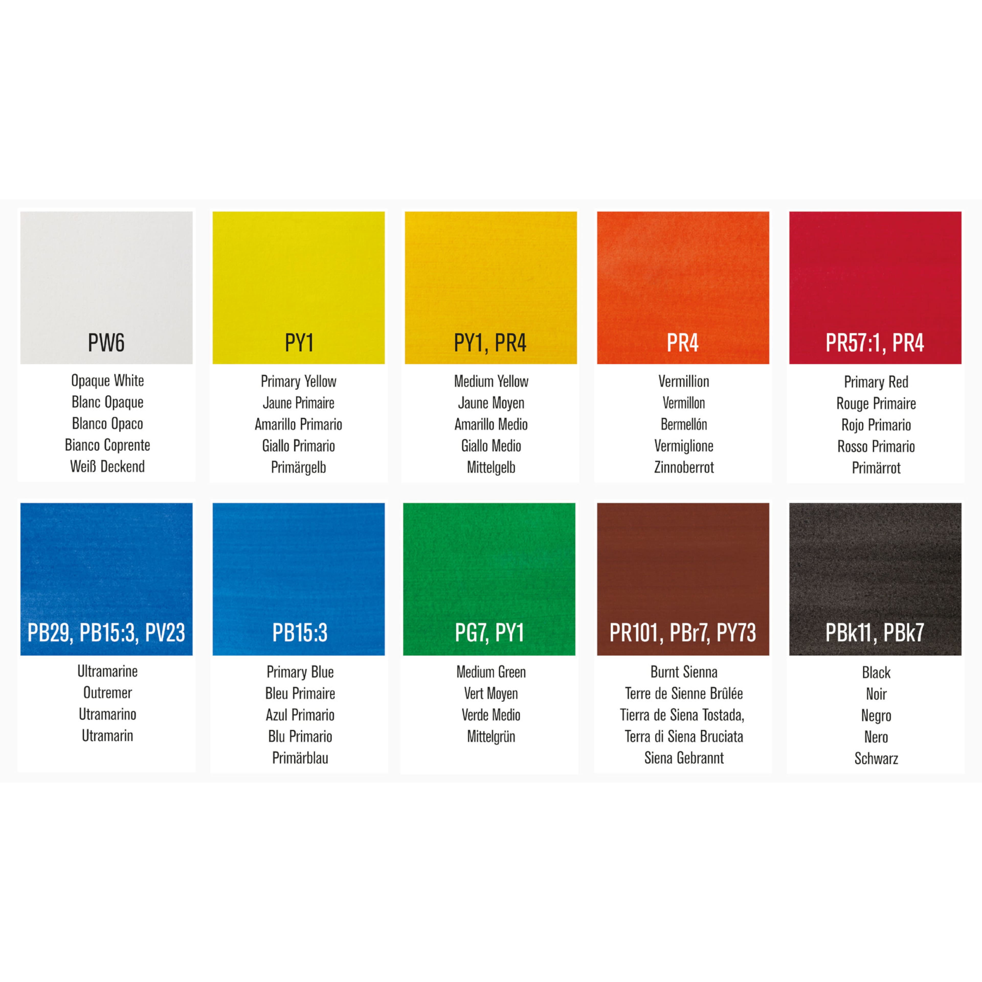Winsor & Newton Gouache Paint, 12 mL Tubes, 10 Colors