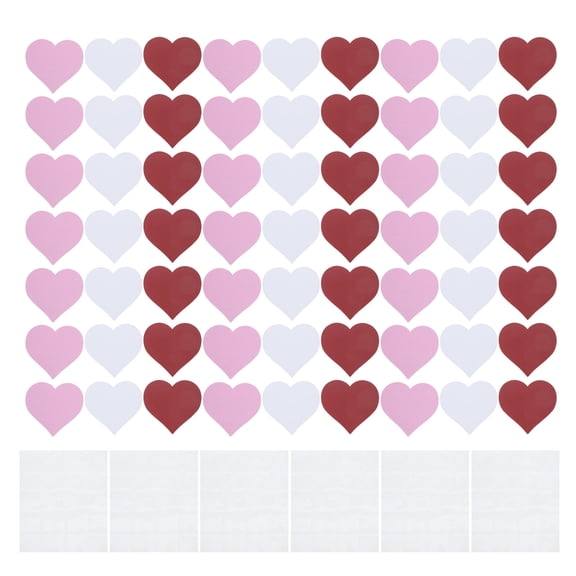 MUSEYA 108Pcs Versatile Heart Paper Cutouts Ideal for Weddings Mother's Day and Crafts