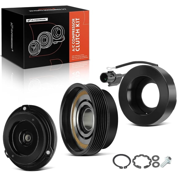 A-Premium Air Conditioner AC Compressor Clutch Kit Compatible with Hyundai Accent, Veloster, 2012 2013 2014, with HCC-DVE13 Compressor