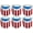 American Flag Print, variant on 6 Pack Sun Visor Hats Women Men Clear Colorful Plastic Party Hat Adjustable UV Outdoor Sports Tennis Beach Golf Headwear Cap