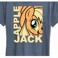 thumbnail image 3 of My Little Pony - Character Block Apple Jack - Women's Short Sleeve Graphic T-Shirt, 3 of 5