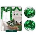 thumbnail image 4 of 6.56Ft St.Patrick'S Day Tinsel Garland Shamrock Clover Green Metallic Tinsel Garland Hanging Foil Garland for St. Patrick'S Day Irish Festival Party Indoor Outdoor Decoration,Shiny Metallic Garlands, 4 of 9