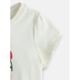 thumbnail image 3 of Wonder Nation Toddler Girls Graphic Tee with Short Puff Sleeves, Sizes 18M-5T, 3 of 3