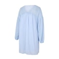 thumbnail image 1 of Vestido Para Mujer Color SóLido Puntos Cuello En V Manga Larga Vestidos De Una Pieza XBTCLXEBCO Cielo Azul;XXL, 1 of 3