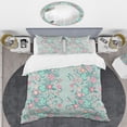 thumbnail image 2 of Designart 'Spring floral pattern in soft pastel colors' Mid-Century Modern Duvet Cover Set, 2 of 4