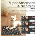 thumbnail image 2 of Dog Food Mat Cat Food Mat Pet Feeding Mat for Food and Water Bowl Puppy Placemat Nonslip Waterproof 23.6" × 15.7" - Black, 2 of 4