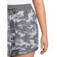 thumbnail image 3 of Reebok Women's Plus Size Printed Essential Running Shorts with Pockets, 3 of 4