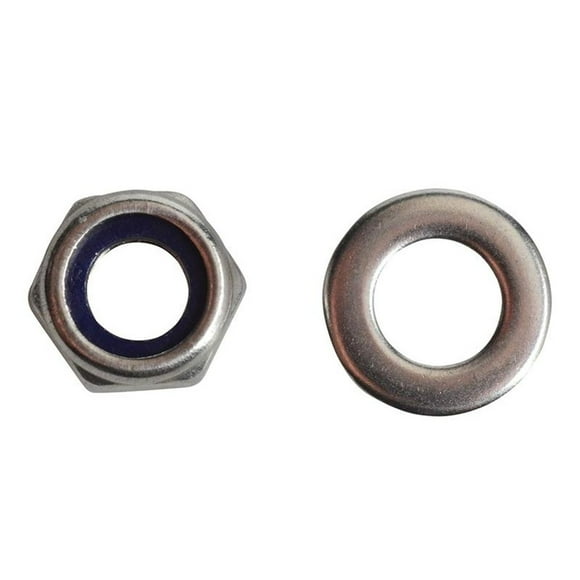 Forgefix Hexagonal Nuts With Nylon Inserts, S/s
