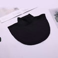 thumbnail image 2 of Wdgfv Denim Detachable Dickey Collar Half Shirts Blouse False Top for Women Girls Medium Black One Size, 2 of 3