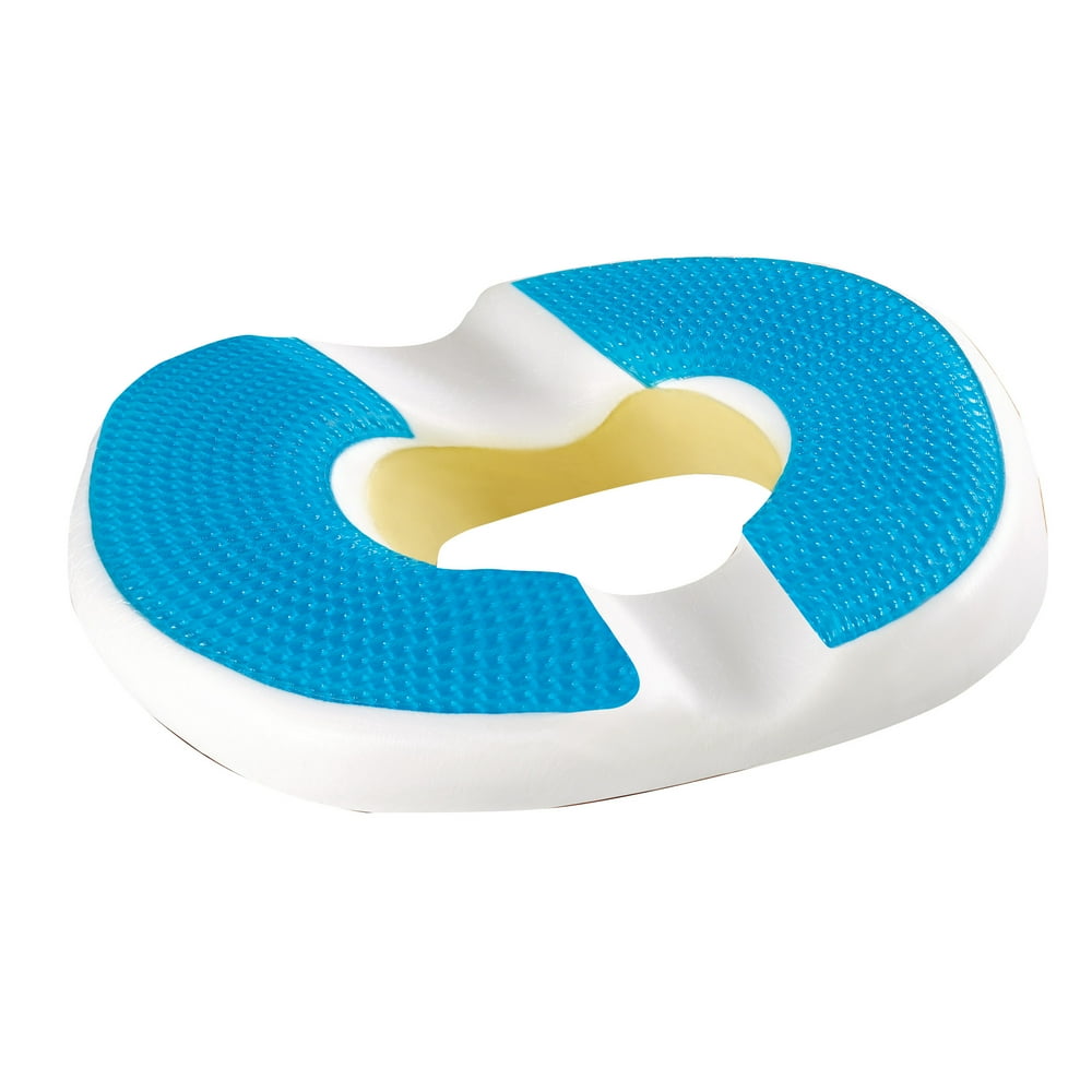 Specially Designed Gel Donut Shaped Chair Cushion Keeps Pressure Off Tailbone, Stop Pain From