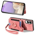 thumbnail image 3 of Phone Case for Samsung Galaxy S25 Edge 5G Wallet Cell Cover with Tempered Glass Screen Protector Slim Lanyard Wrist Strap RFID Ring Stand Credit Card Holder Slot S25Edge 25S S 25 25Edge 6.66 Pink, 3 of 12