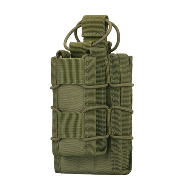 Eigraketly bolsa doble bolsa de almacenamiento accesorios de ciclismo al aire libre impermeable tiro portador ligero Escalada Verde oscuro Eigraketly OD024182-03