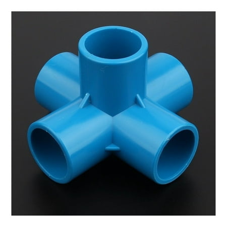 

12/24/48pcs 25mm PVC Connector Stereoscopic 5Ways Aquarium Tank Garden Irrigation System Tube Adapter DIY Tools Water Pipe Connectors -------- Leak Free Connections