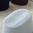 thumbnail image 5 of PiccoCasa Cotton Rope Storage Bins Baskets with Handles for Shelves, Oval, Gray, 5 of 7