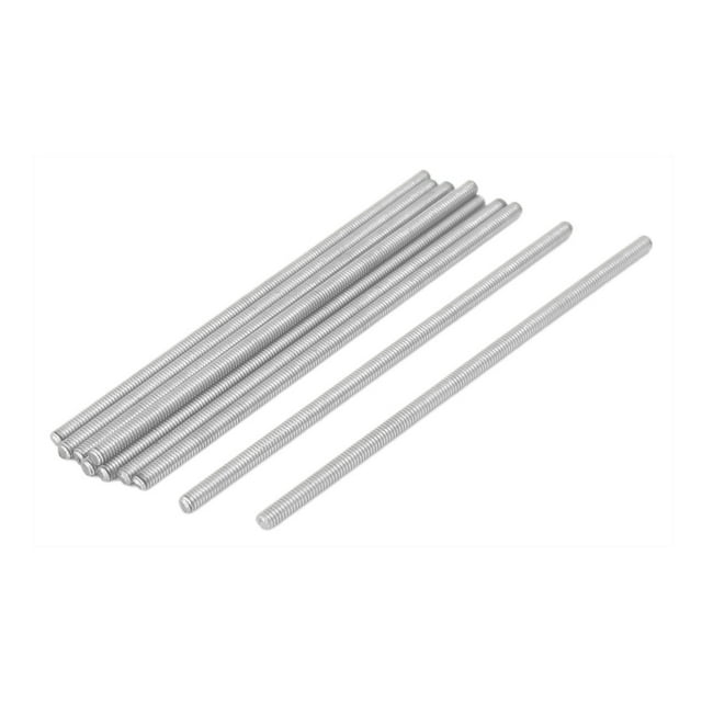 Unique Bargains M4 x 110mm 304 Stainless Steel All Threaded Rod Bar Studs Fastener 10 Pcs
