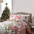thumbnail image 3 of TT LINENS 3 Piece Rustic Lodge Deer Quilt Christmas Quilt Quilted Bedspread Printed Quilt Quilt Set Bedding Throw Blanket Coverlet Lightweight Bedspread Ensemble/Snowman Quilt (Queen), 3 of 3