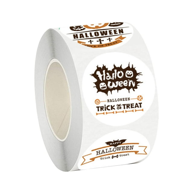 500 de de calabaza de Halloween, caja adhesiva adhesiva 1,5 pulgadas favores para álbum de recortes sello