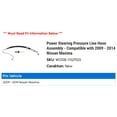 thumbnail image 2 of Power Steering Pressure Line Hose Assembly - Compatible with 2009 - 2014 Nissan Maxima 2010 2011 2012 2013, 2 of 2