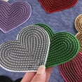 thumbnail image 2 of 10 Pcs Heart Shaped Embroidered Patches Iron On Patches Sequins Patches, 2 of 20