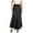 Black, variant on Women's Satin High Waist Long Skirt - Elastic Stitching Slim Fit Hip Skirt for Party/Office/Daily Wear