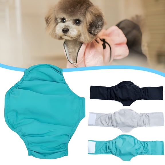 QARUN Reusable Wrap Diapers for Male Dogs, Washable Puppy Belly Band