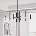thumbnail image 6 of 49347-04 Livex Lighting Denmark - 8 Light Large Chandelier-21.5 Inches Tall and 36 Inches Wide-Black/Brushed Nickel Finish, 6 of 14
