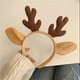 thumbnail image 5 of Diadema de reno de Navidad Cornamenta de alce de dibujos animados Tocado Orejas de conejo Horquilla de animal - Diadema de reno con astas y orejas para disfraz de fiesta de Navidad JAMW Sencillez, 5 of 5